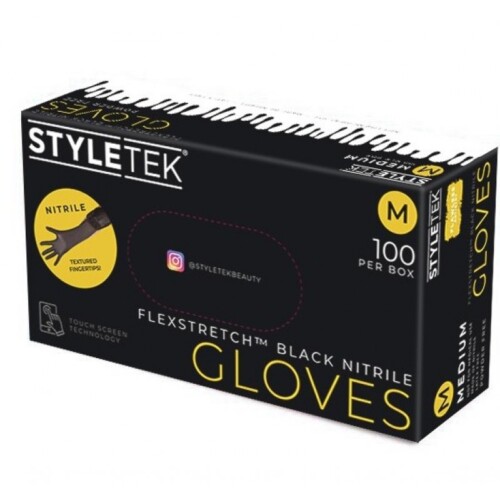 Styletek Black Nitrile Gloves box 800x800 1