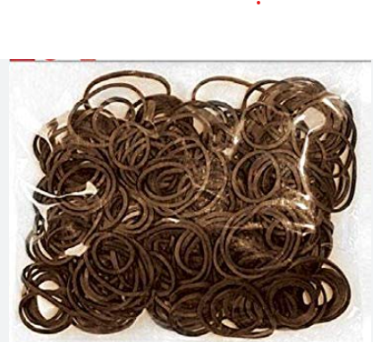 Rubber Bands Brown 23721